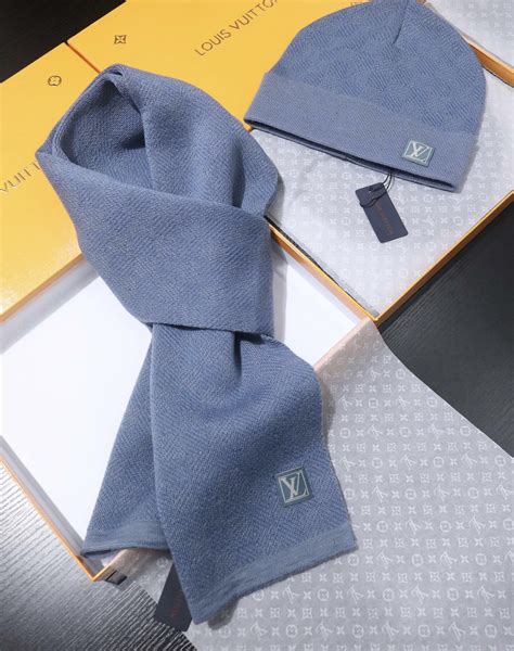 louis vuitton hat scarf set|genuine louis vuitton scarf.